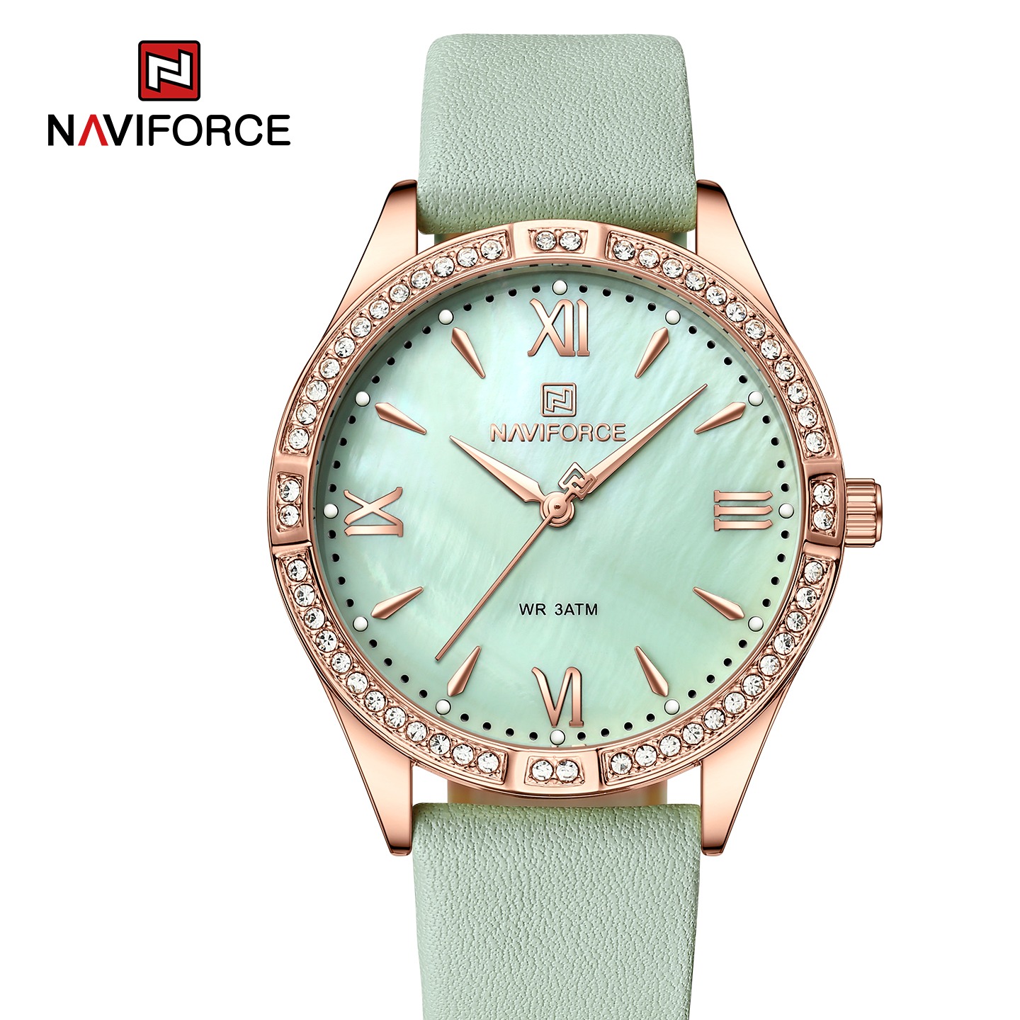 ساعت مچی زنانه نیوی فورس مدل NAVIFORCE 5038 سبز