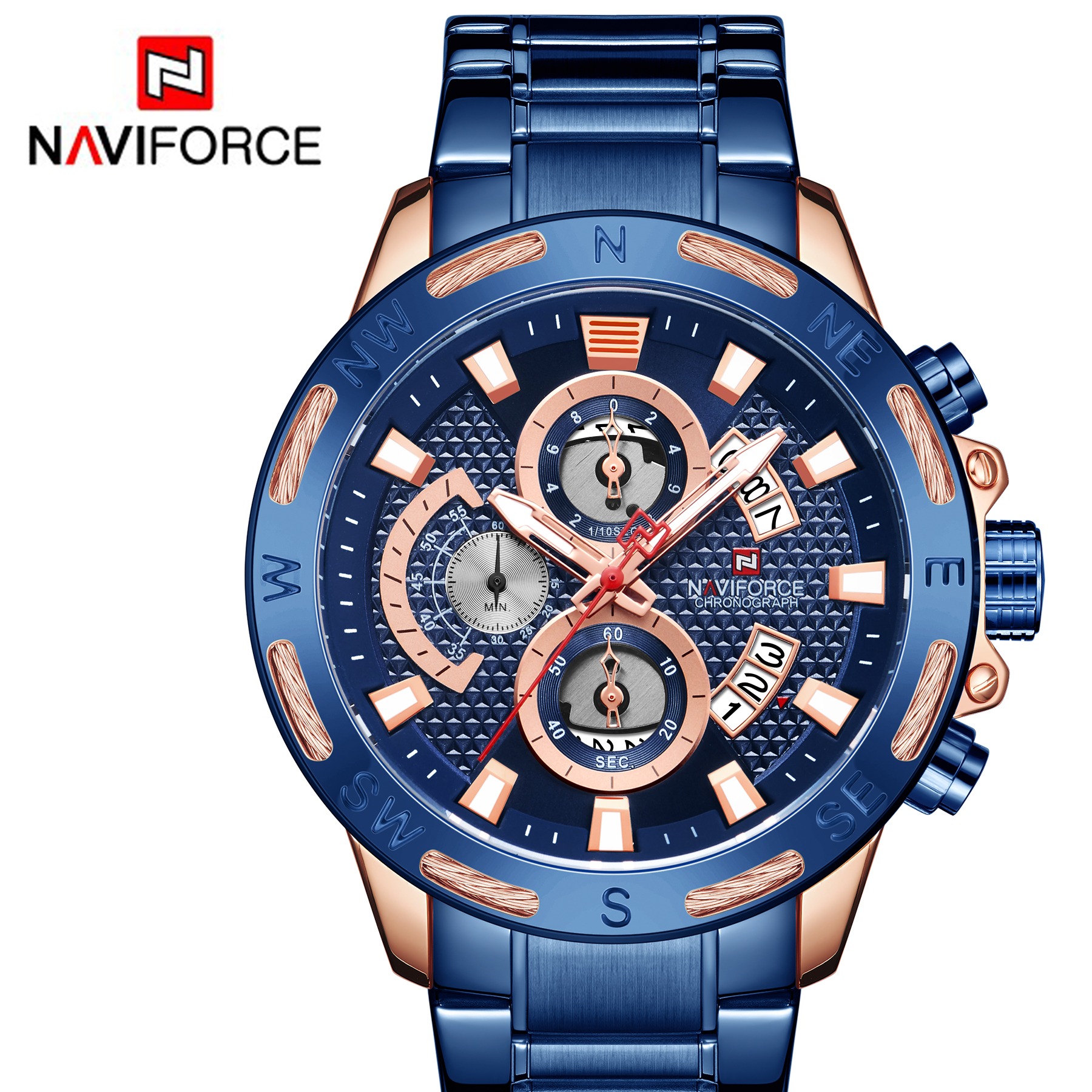 ساعت مچی مردانه نیوی فورس مدل NAVIFORCE 9165 آبی