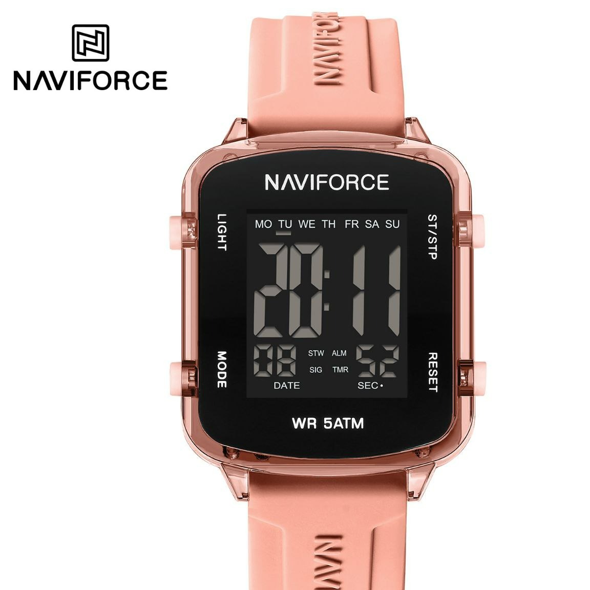 ساعت مچی زنانه نیوی فورس مدل NAVIFORCE 7120 صورتی