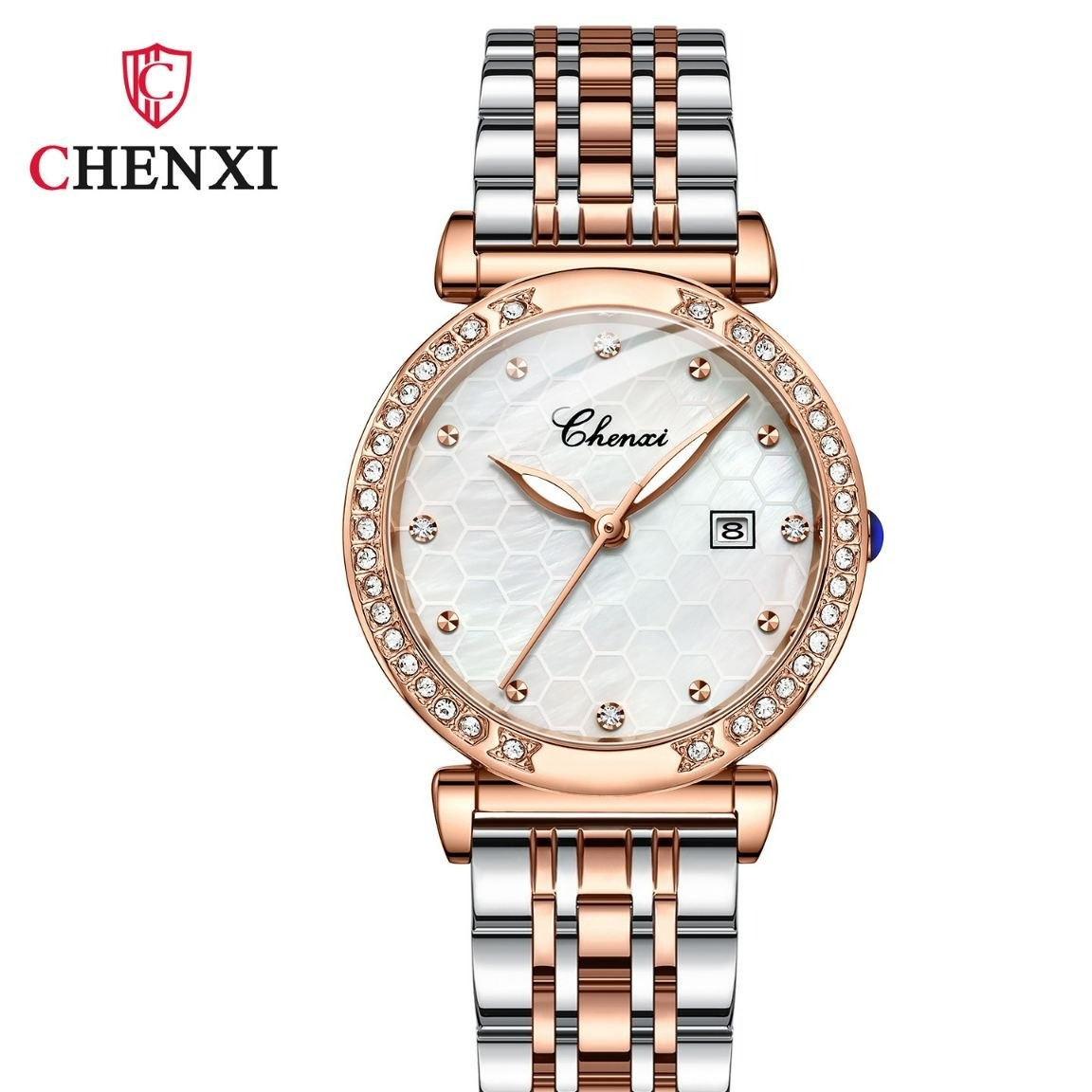 ساعت مچی زنانه چنکسی مدل CHENXI 313 ترکیبی