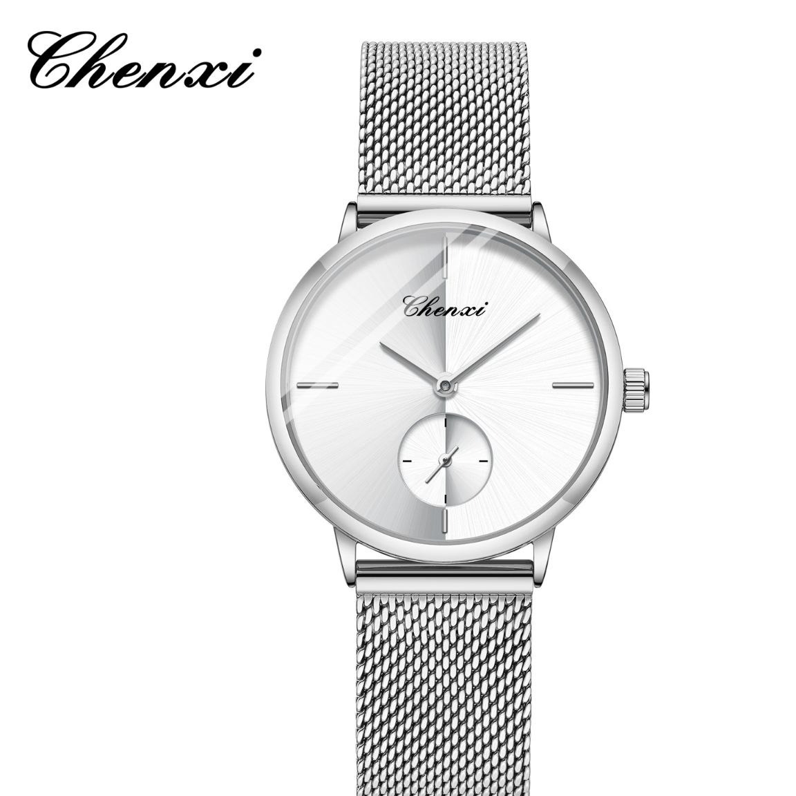 ساعت مچی زنانه چنکسی مدل CHENXI 061 نقره ای سفید