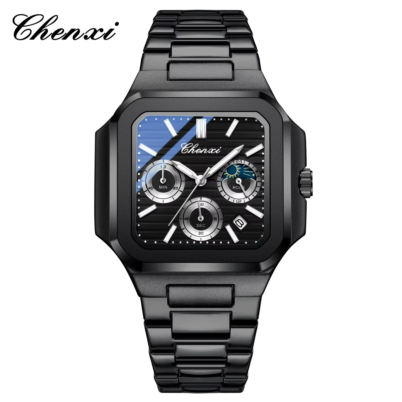ساعت مچی استیل مردانه چنکسی CHENXI 966 مشکی