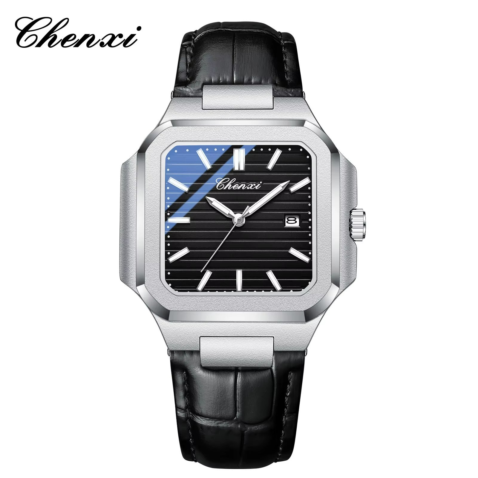 ساعت مچی مردانه چنکسی مدل CHENXI 8266 مشکی چرم
