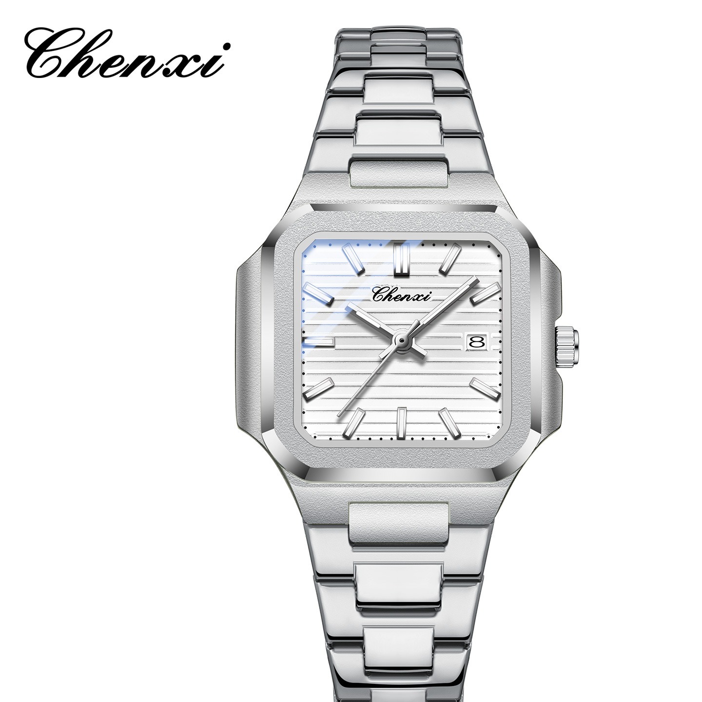 ساعت مچی زنانه چنکسی CHENXI 8266 نقره ای سفید
