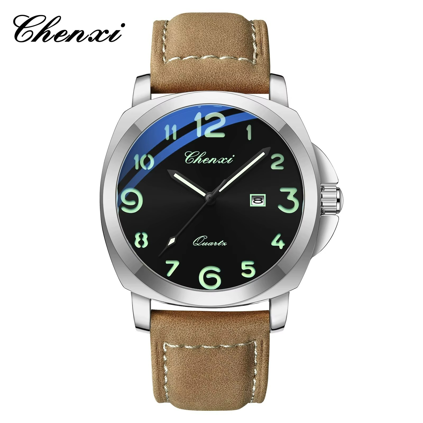 ساعت مچی مردانه چنکسی CHENXI 8254 نقره ای مشکی