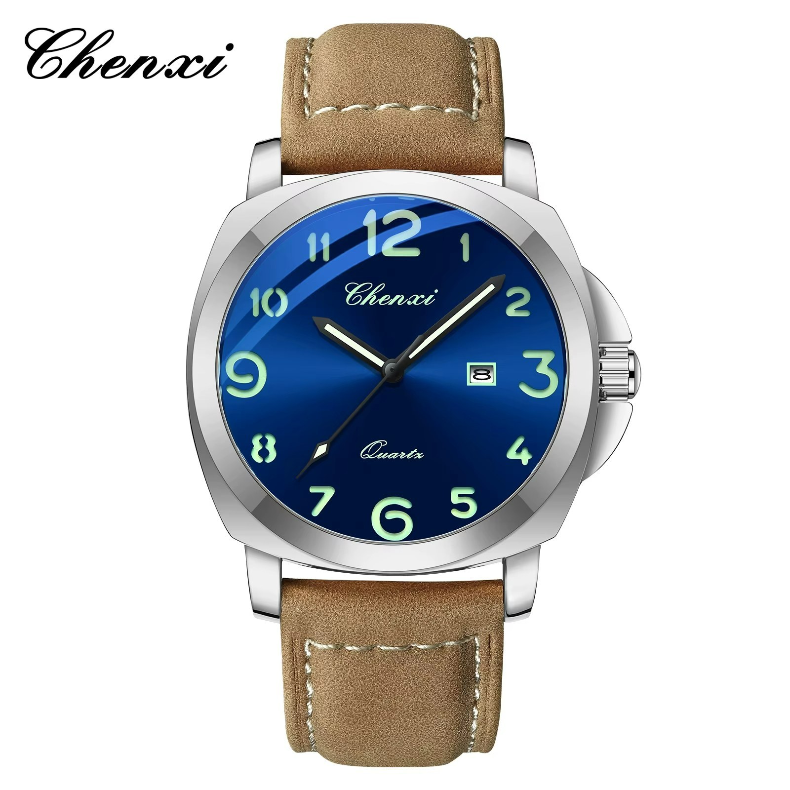 ساعت مچی مردانه چنکسی CHENXI 8254 نقره ای آبی