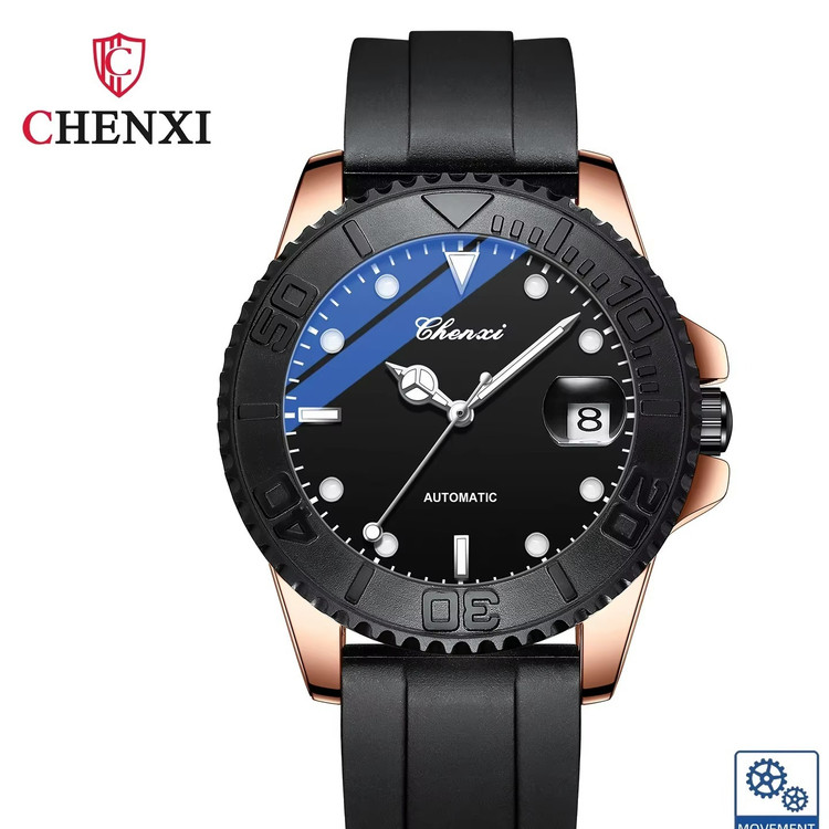 ساعت مچی مردانه چنکسی مدل 8807 CHENXI رزگلد مشکی