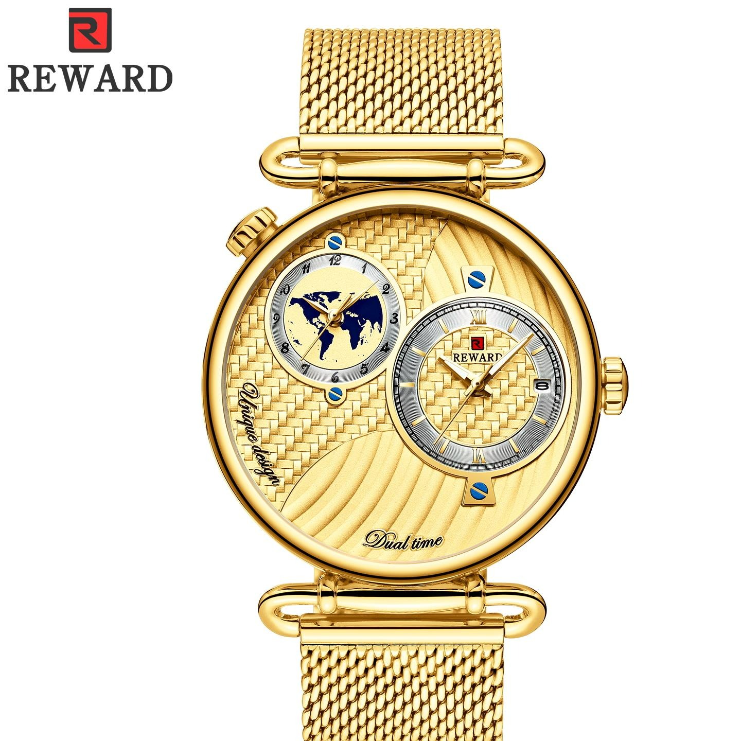 ساعت مچی مردانه ریوارد مدل REWARD 62002 طلایی