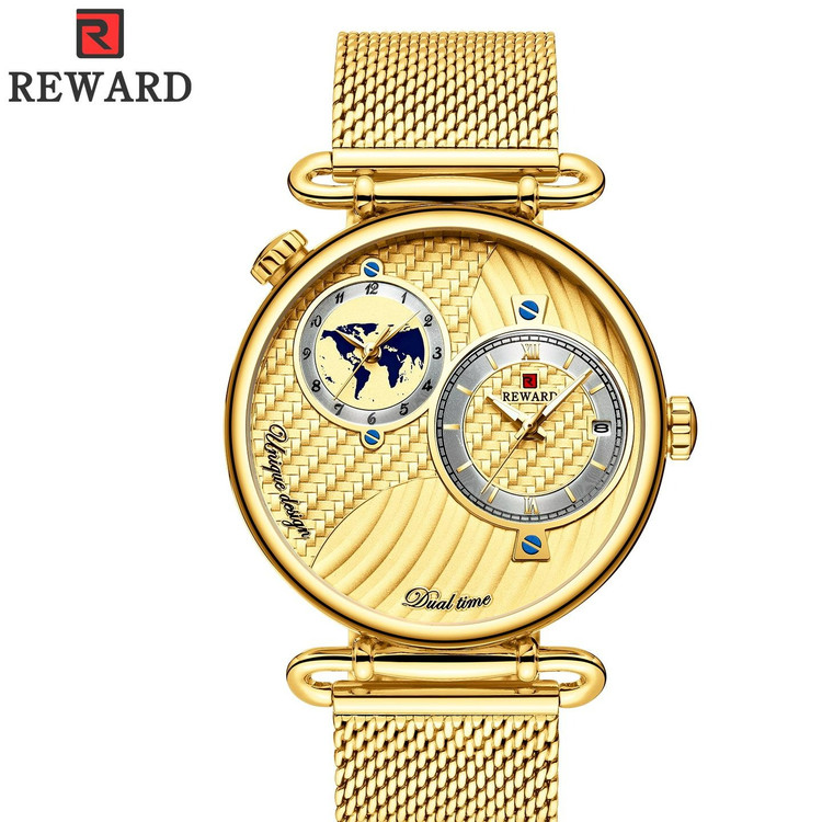 ساعت مچی مردانه ریوارد مدل REWARD 62002 طلایی