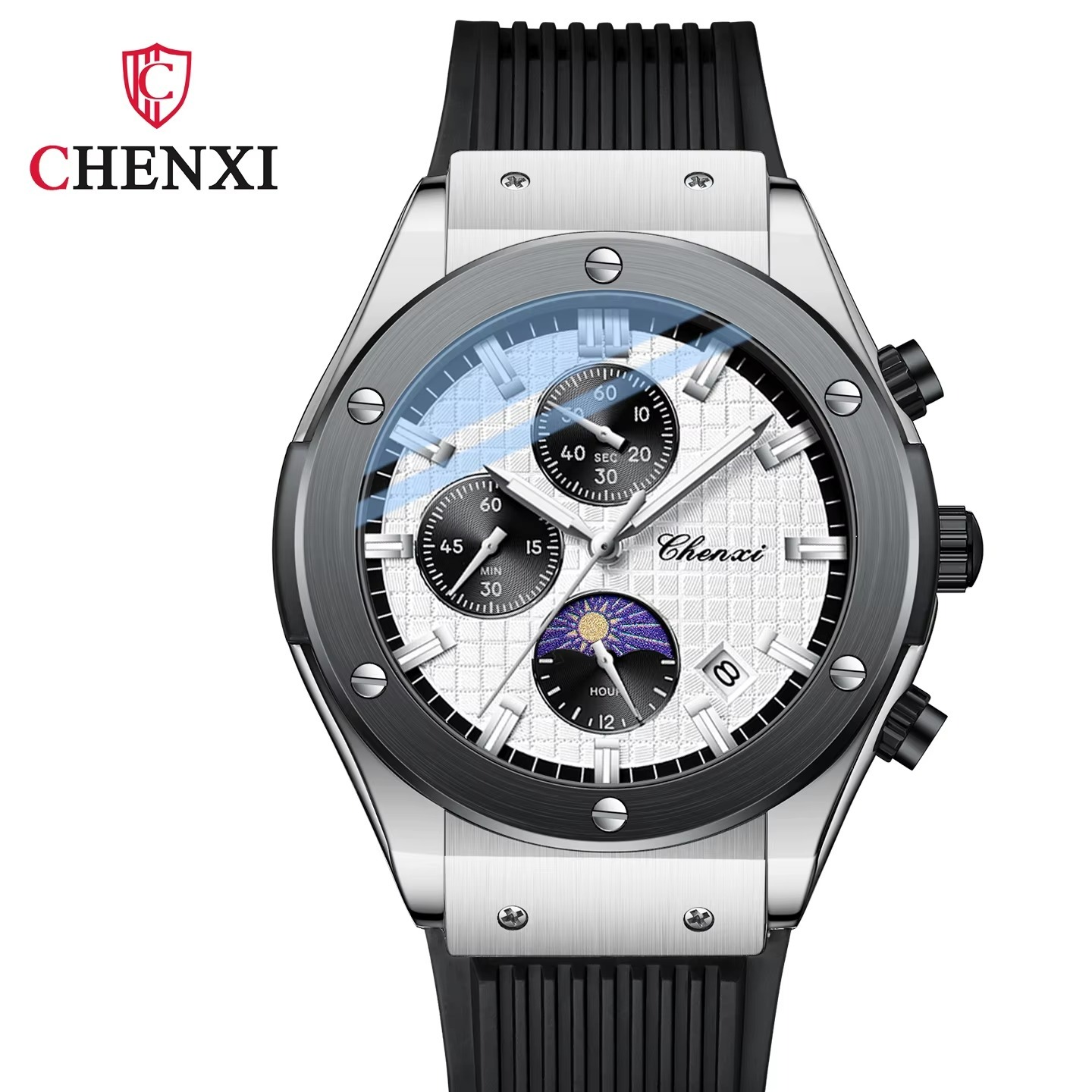 ساعت مچی مردانه چنکسی مدل CHENXI 944 نقره ای