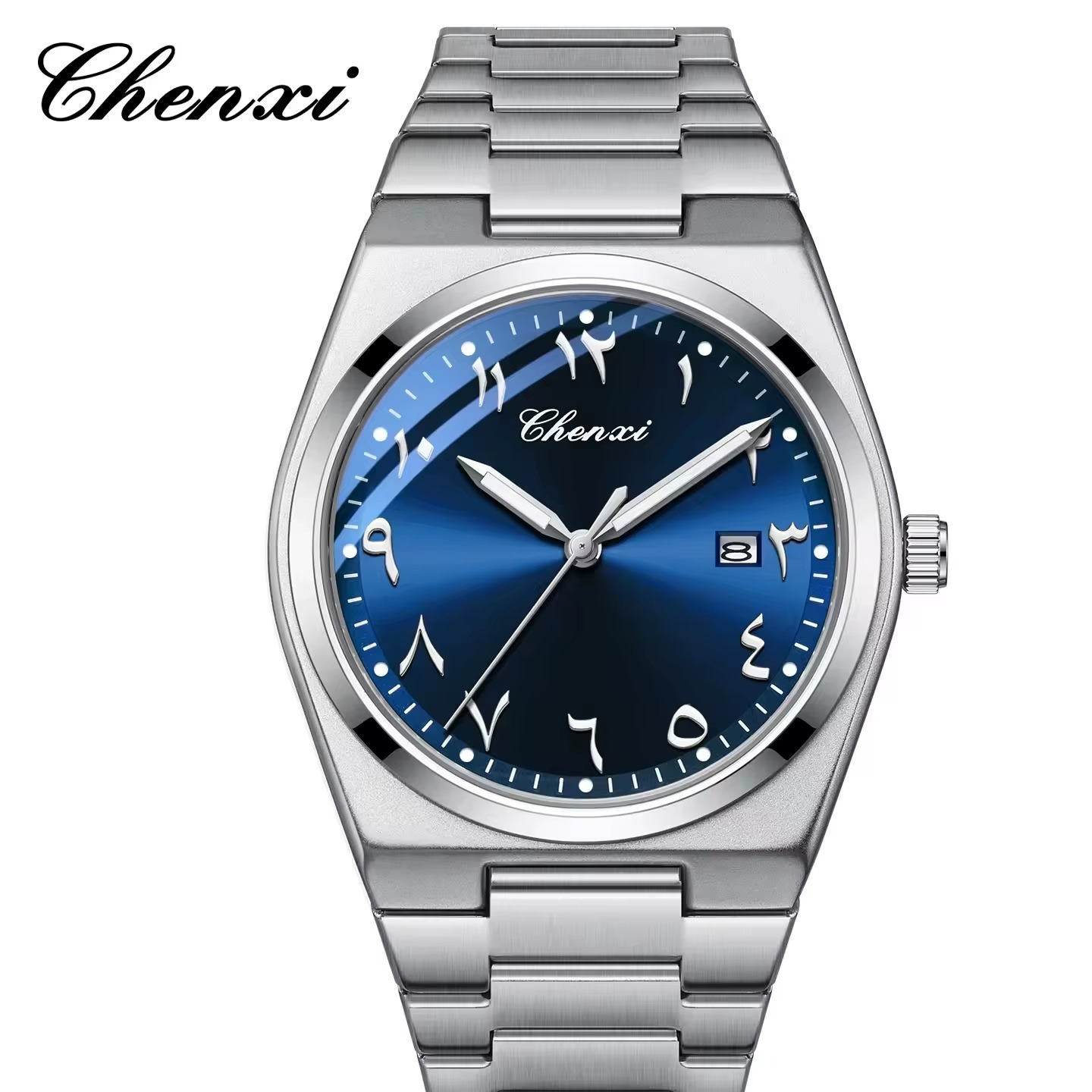 ساعت مچی مردانه چنکسی مدل CHENXI 6832 نقره ای آبی