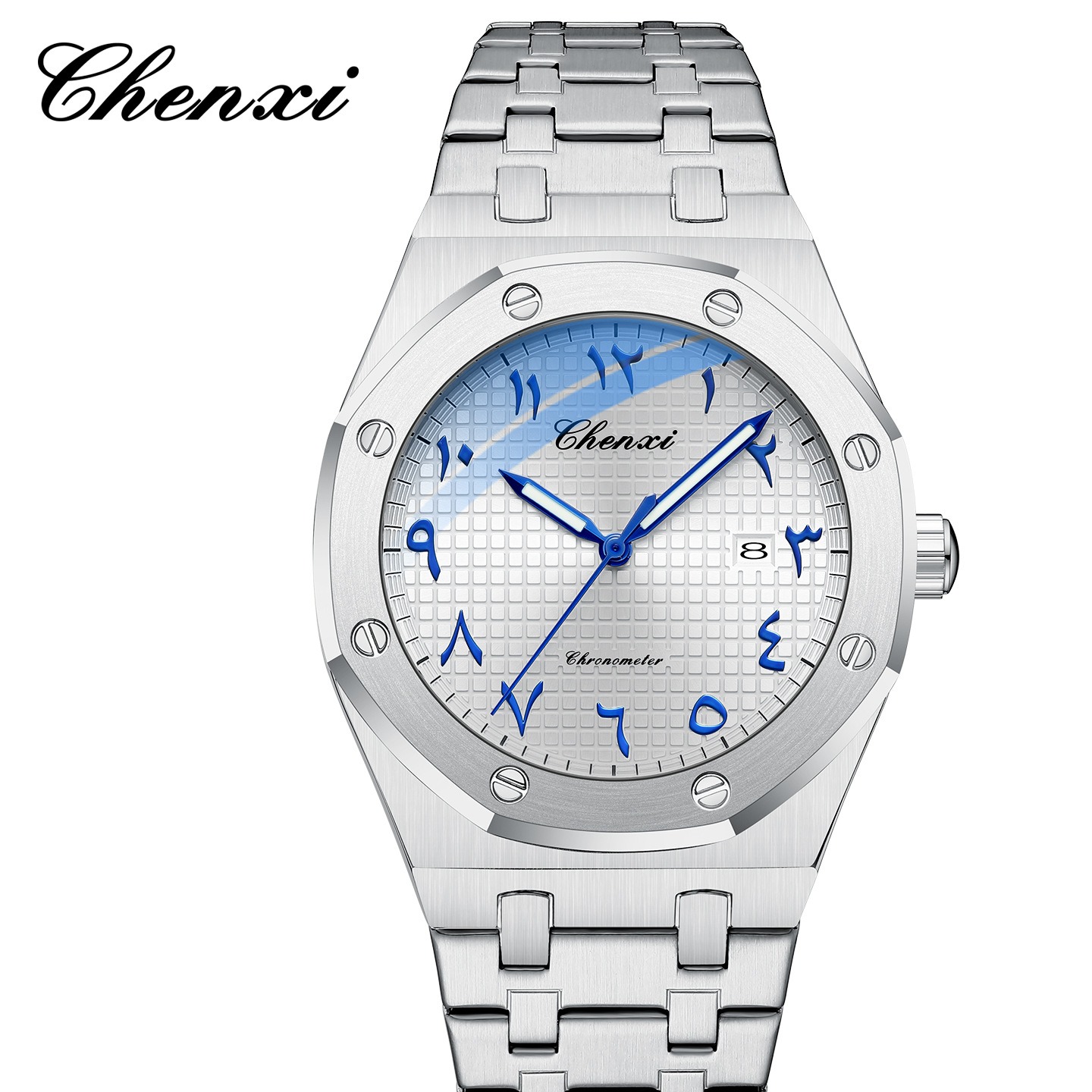 ساعت مچی مردانه چنکسی مدل CHENXI 82482 نقره ای