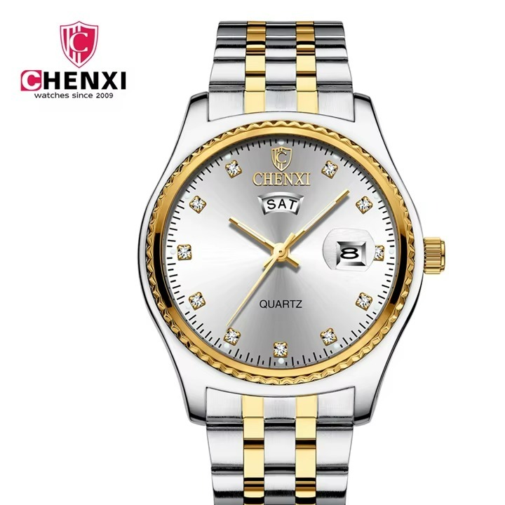 ساعت مچی مردانه چنکسی مدل CHENXI 8204 نقره ای