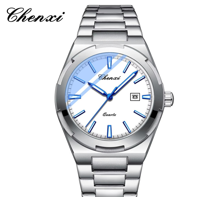ساعت مچی مردانه چنکسی مدل CHENXI 8256 نقره ای