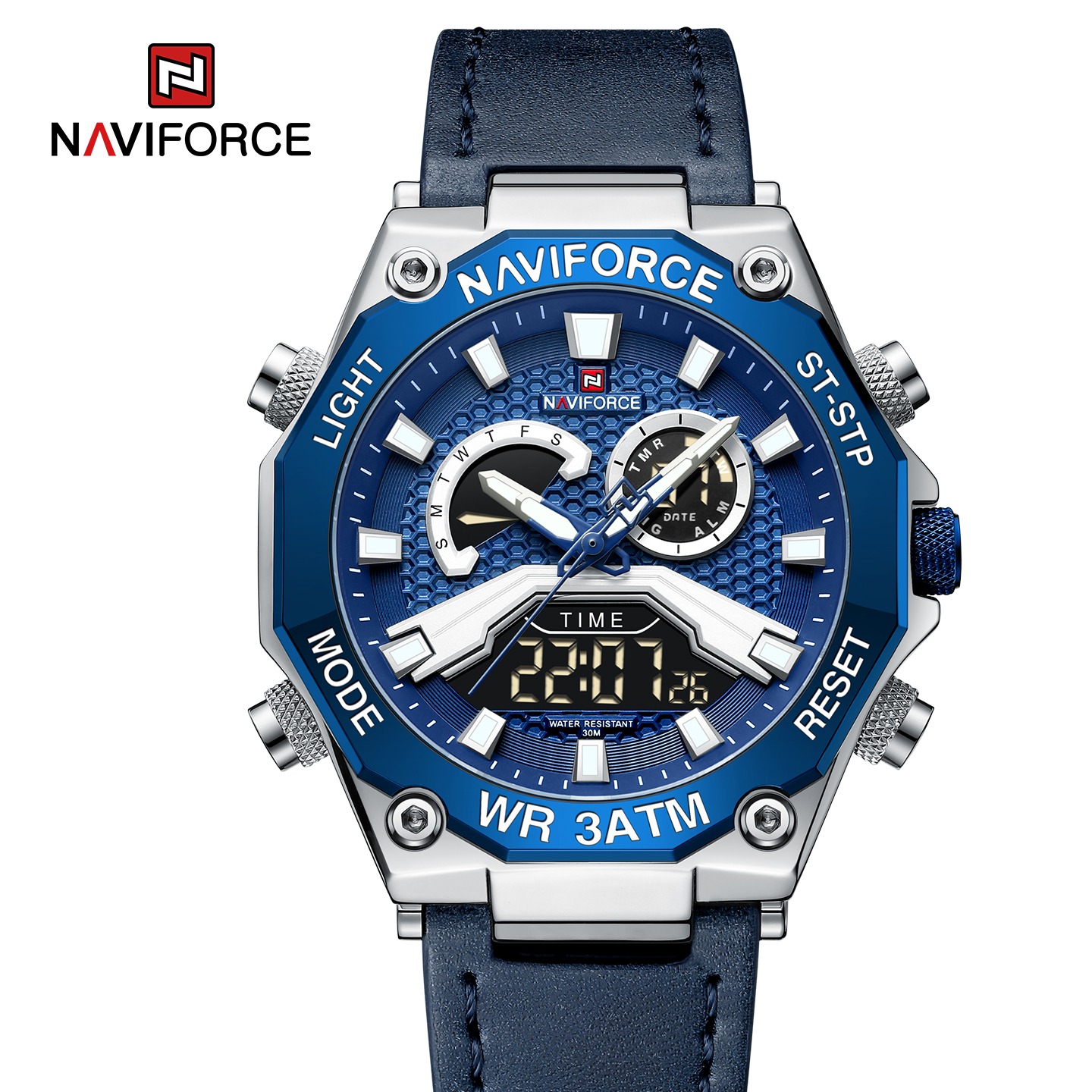 ساعت مچی مردانه نیوی فورس مدل NAVIFORCE 9220 ابی