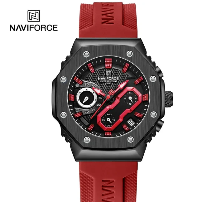 ساعت مچی زنانه نیوی فورس مدل NAVIFORCE 8035 قرمز