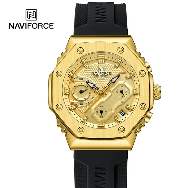 ساعت مچی زنانه نیوی فورس مدل NAVIFORCE 8035 طلایی