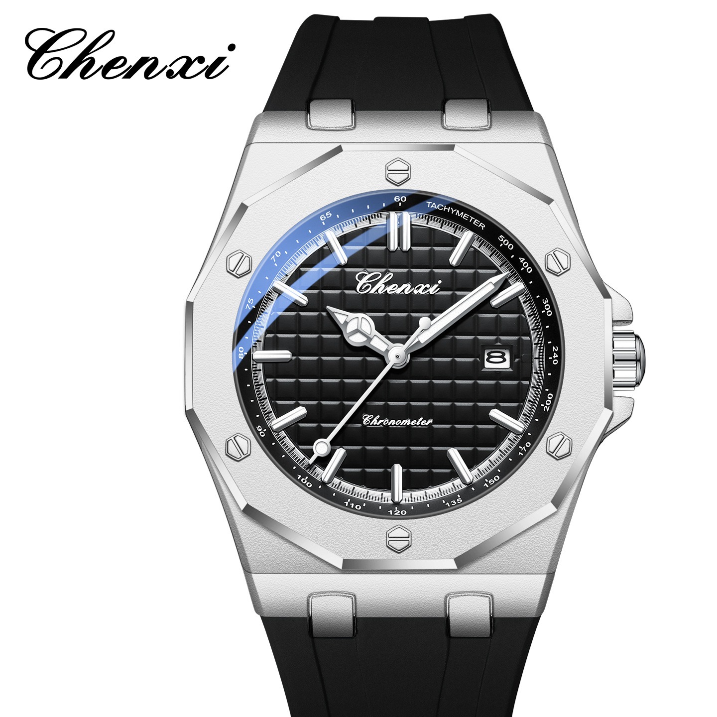 ساعت مچی مردانه چنکسی مدل CHENXI 8268 نقره ای