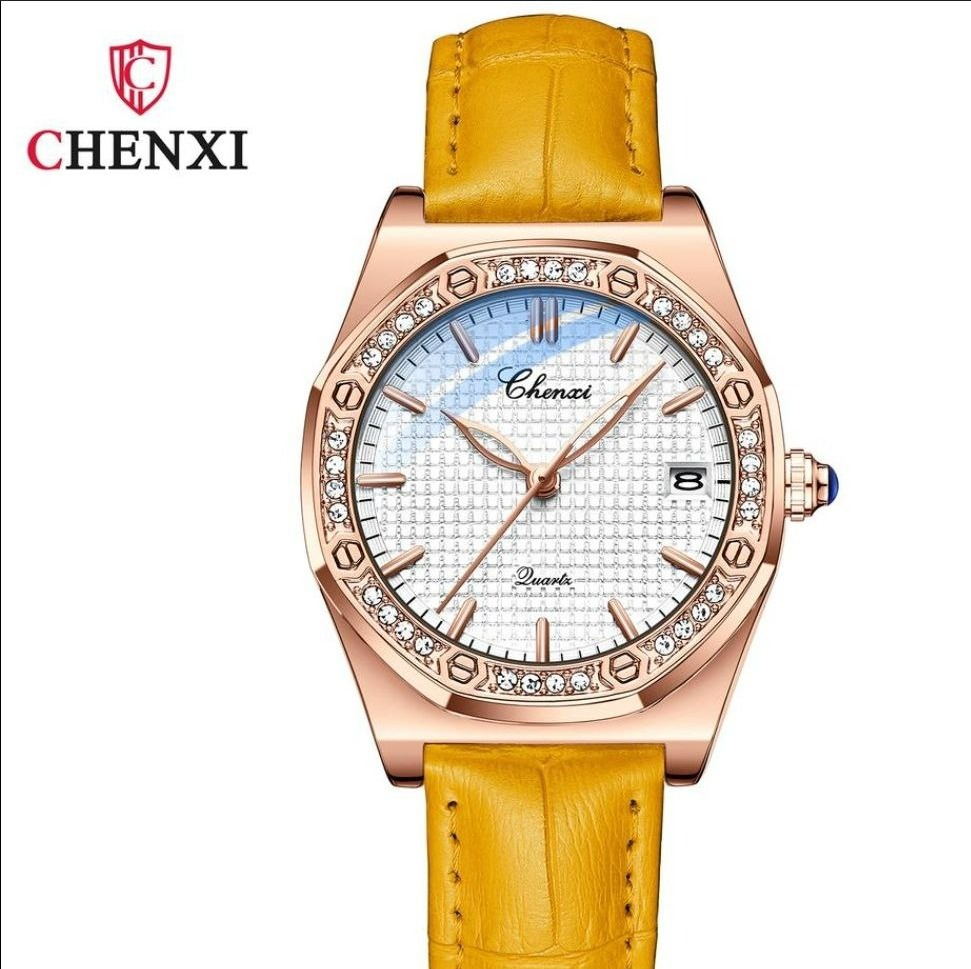 ساعت مچی زنانه چنکسی مدل CHENXI 8248 نارنجی