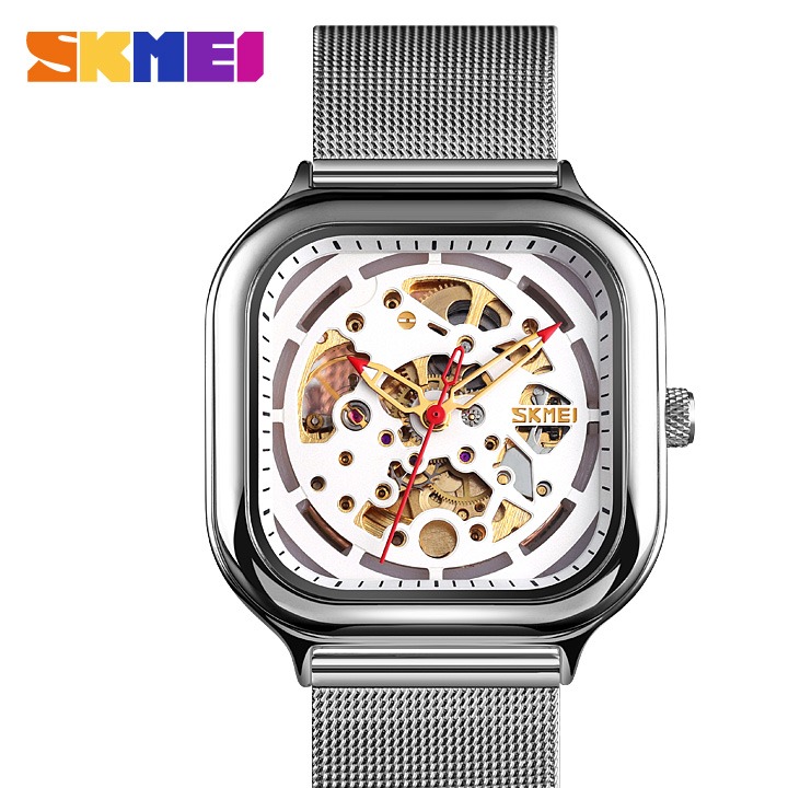 ساعت مچی اتوماتیک اسکمی مدل 9184 SKMEI نقره ای سفید