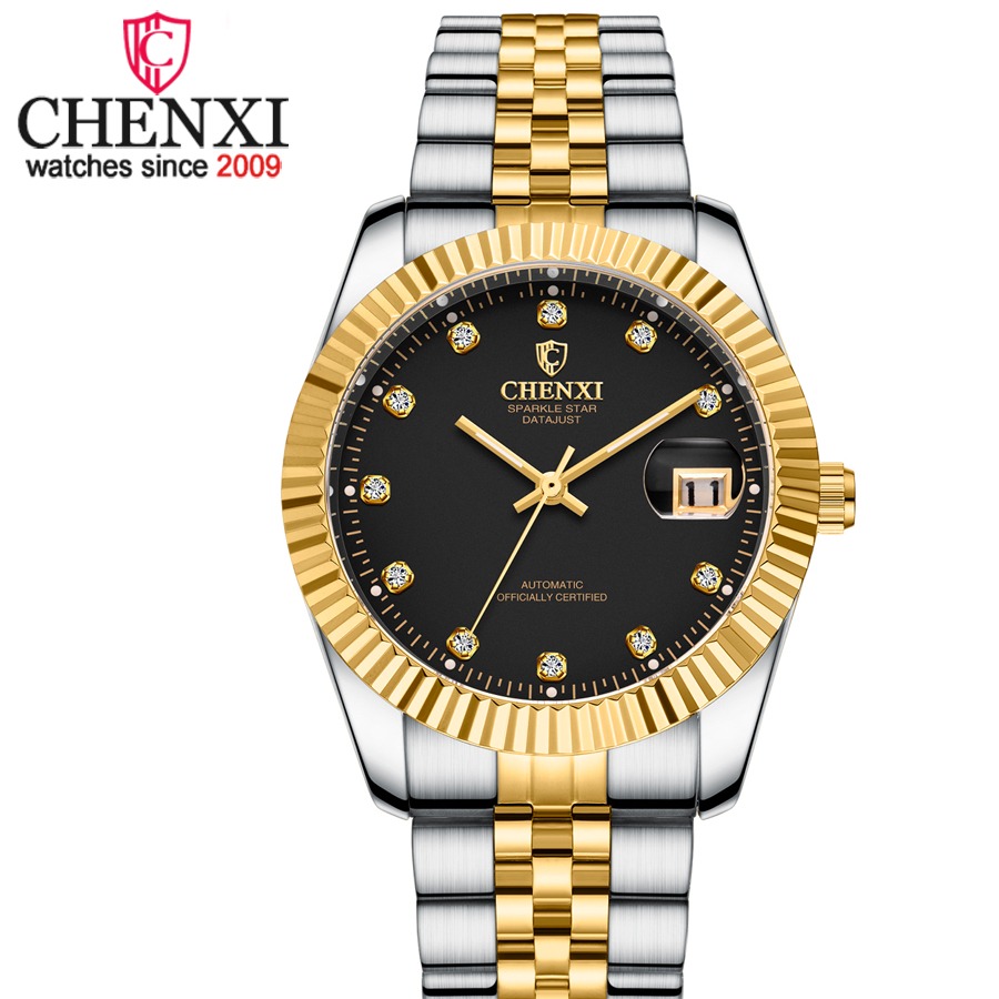 ساعت مچی مردانه چنکسی مدل CHENXI 8804 ترکیبی مشکی