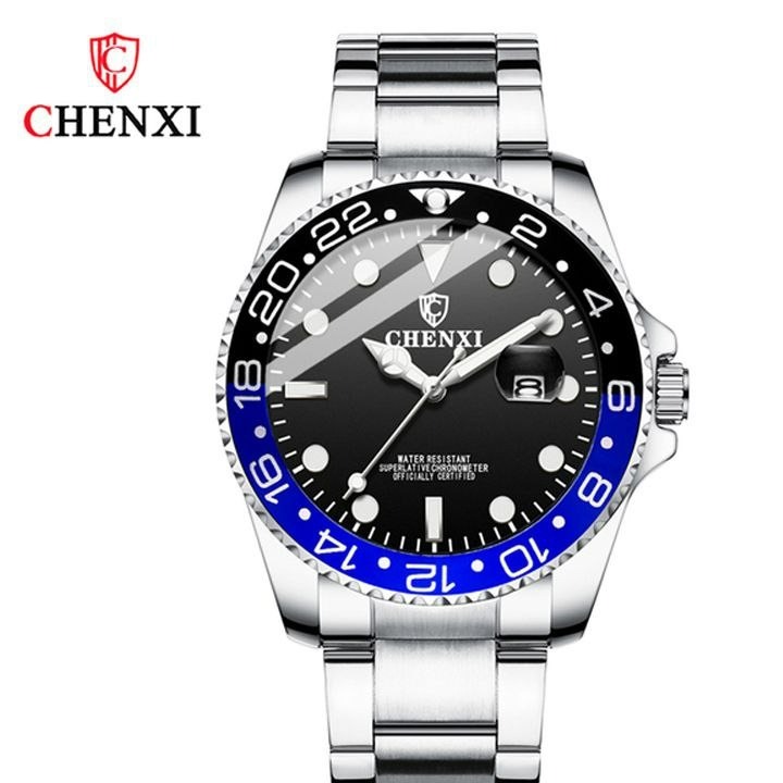ساعت مچی مردانه چنکسی مدل CHENXI 085 نقره ای مشکی