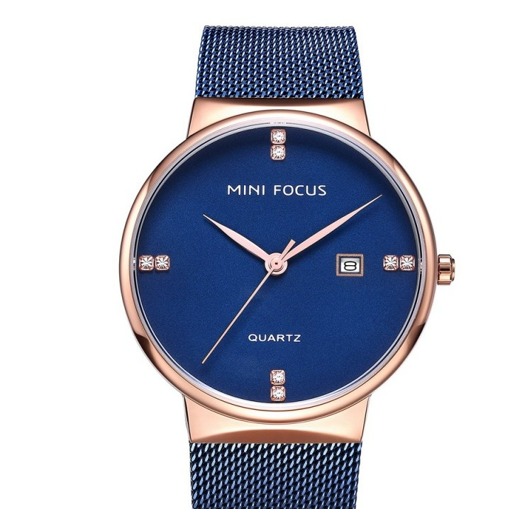 ساعت مچی مردانه مینی فوکوس مدل MINI FOCUS 0181 آبی