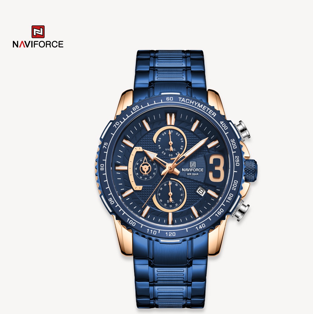 ساعت مچی مردانه نیوی فورس مدل Naviforce 8017 آبی