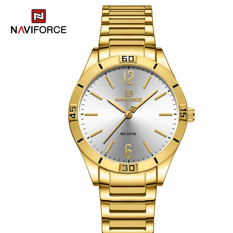 ساعت مچی زنانه نیوی فورس مدل NAVIFORCE 5029 طلایی