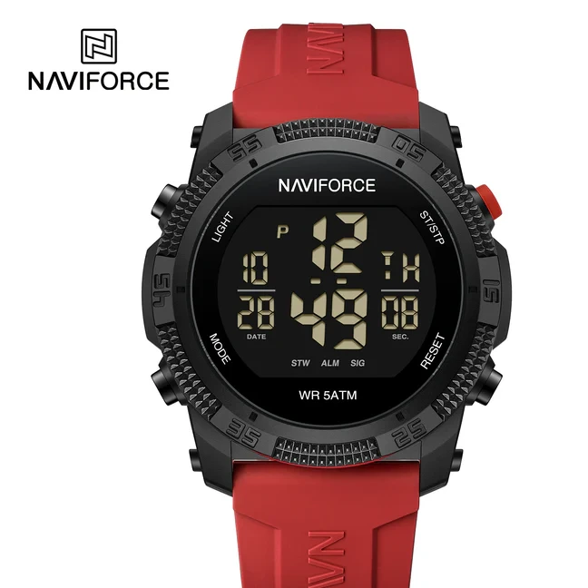 ساعت مچی مردانه نیوی فورس مدل NAVIFORCE 7104 قرمز