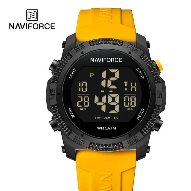 ساعت مچی مردانه نیوی فورس مدل NAVIFORCE 7104 زرد