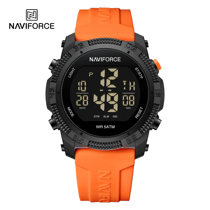 ساعت مچی مردانه نیوی فورس مدل NAVIFORCE 7104 نارنجی
