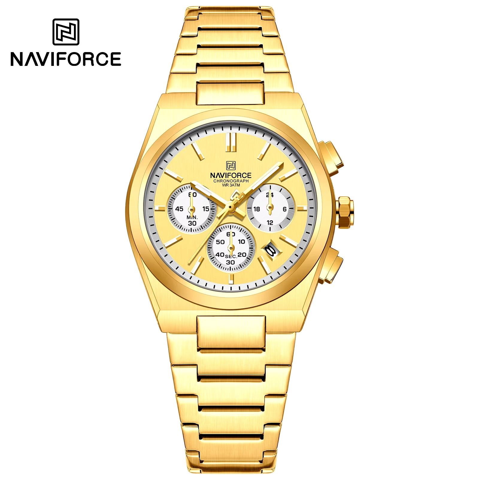 ساعت مچی زنانه نیوی فورس مدل NAVIFORCE 8048 طلایی