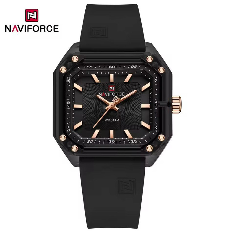 ساعت مچی زنانه نیوی فورس مدل NAVIFORCE 7106 مشکی