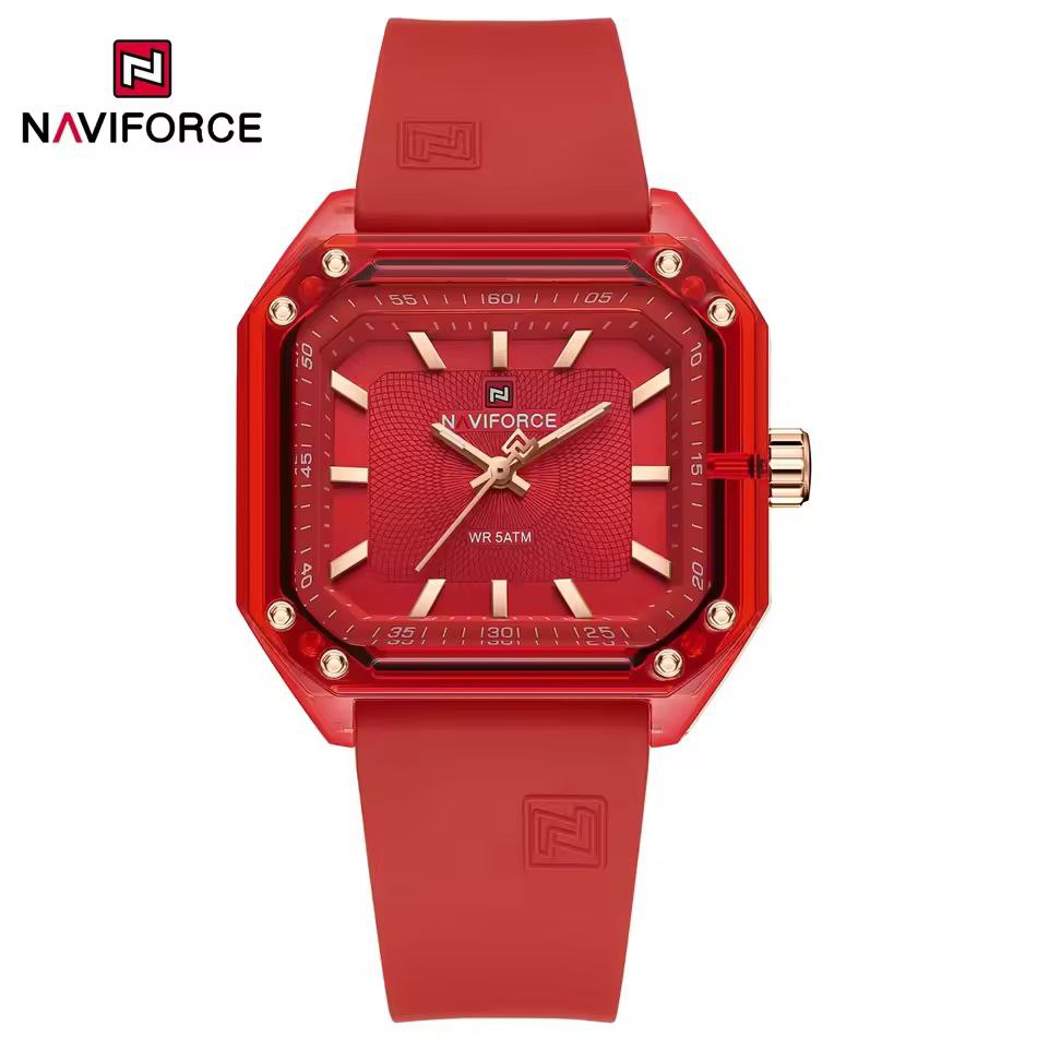 ساعت مچی زنانه نیوی فورس مدل NAVIFORCE 7106 قرمز