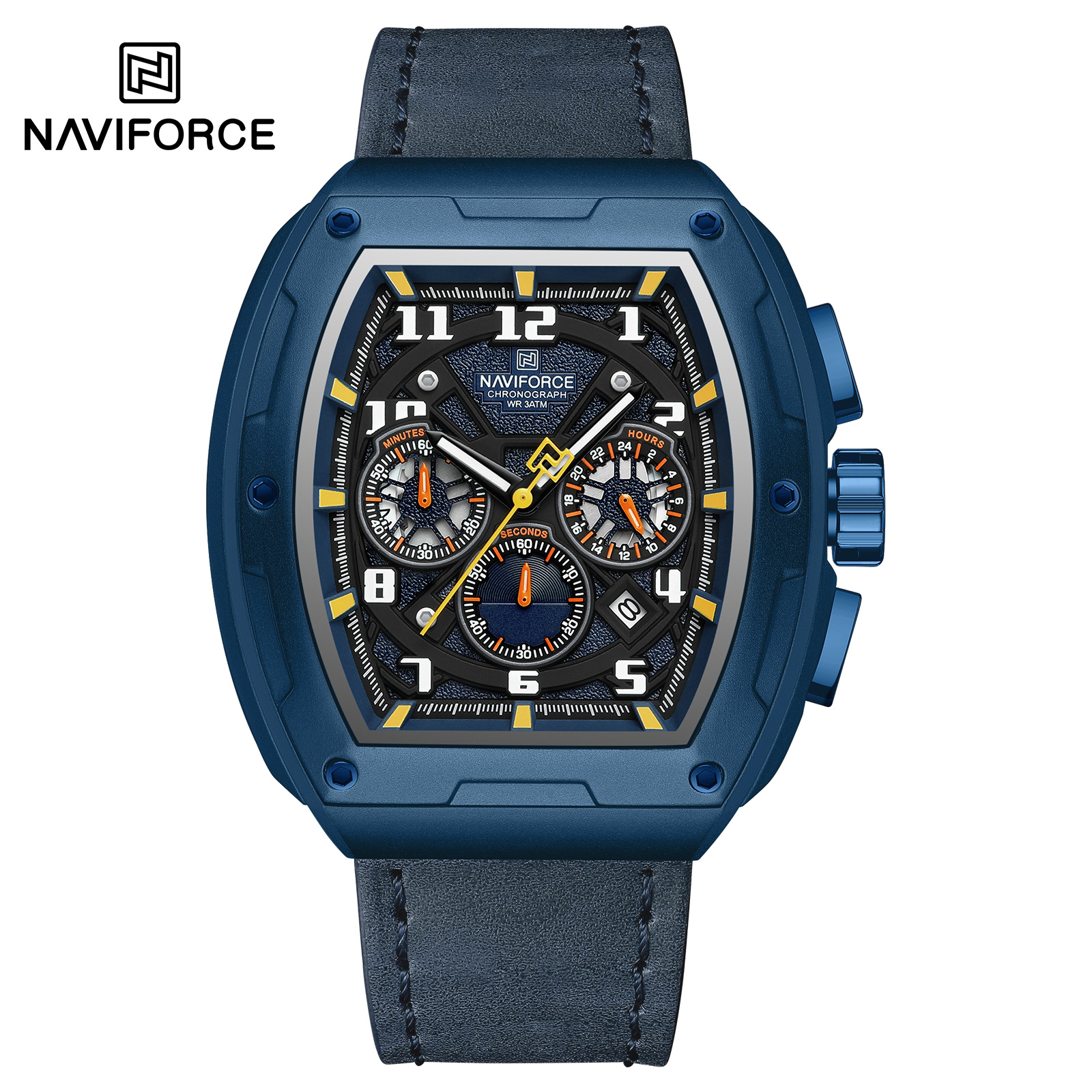 ساعت مچی مردانه مدل NAVIFORCE 8053 آبی