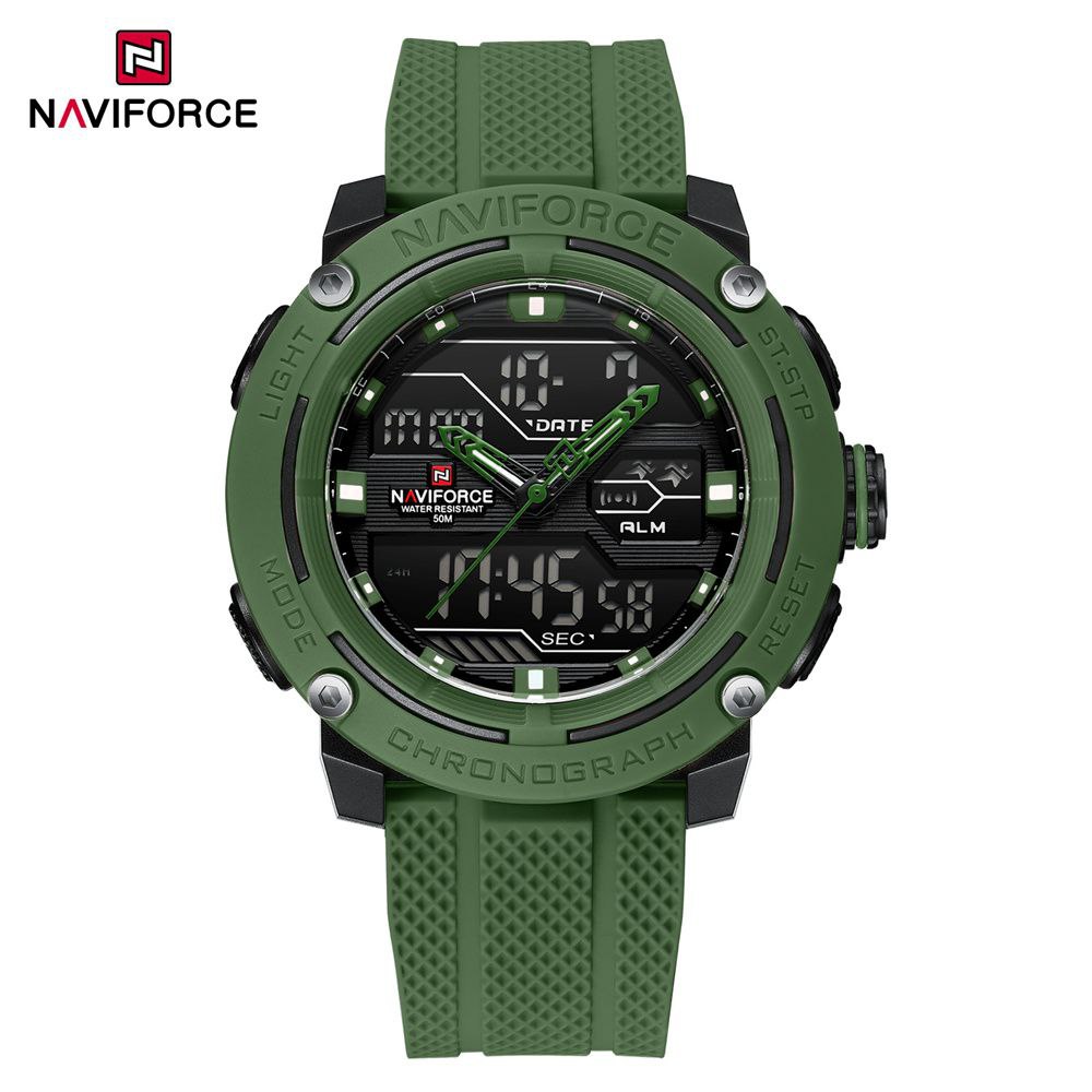 ساعت مچی مردانه نیوی فورس مدل NAVIFORCE 7114 سبز