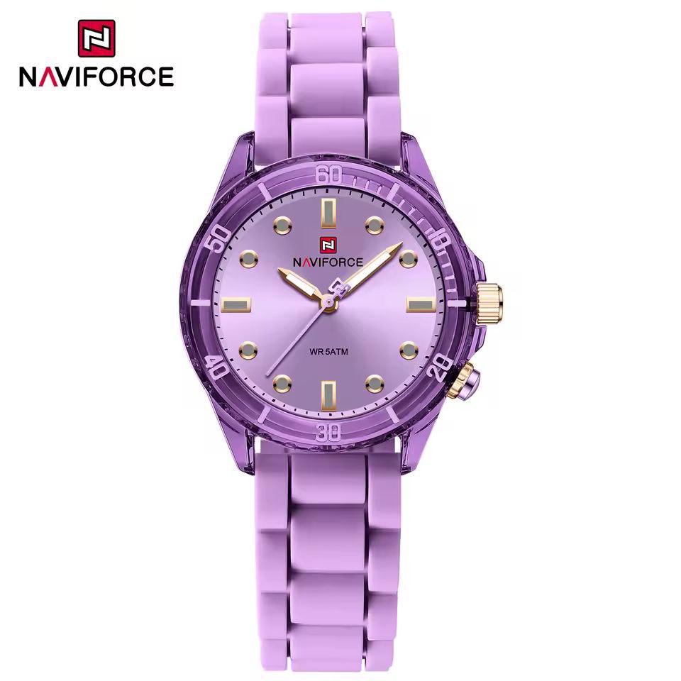 ساعت مچی زنانه مدل NAVIFORCE 7115 بنفش