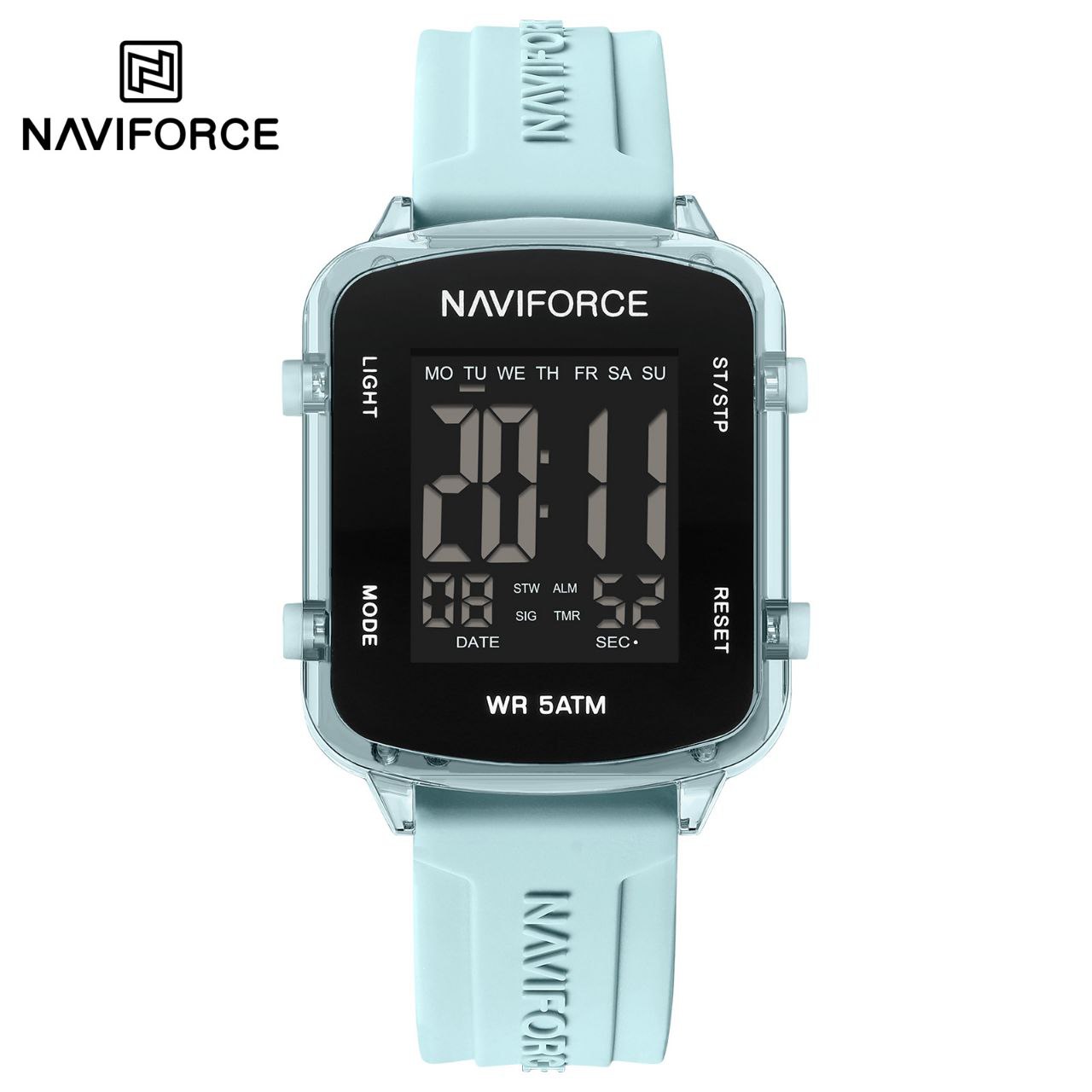 ساعت مچی زنانه نیوی فورس مدل NAVIFORCE 7120 آبی کم رنگ