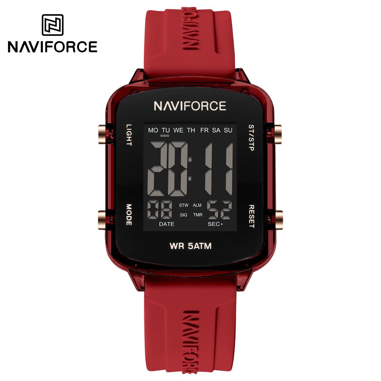 ساعت مچی زنانه نیوی فورس مدل NAVIFORCE 7120 قرمز