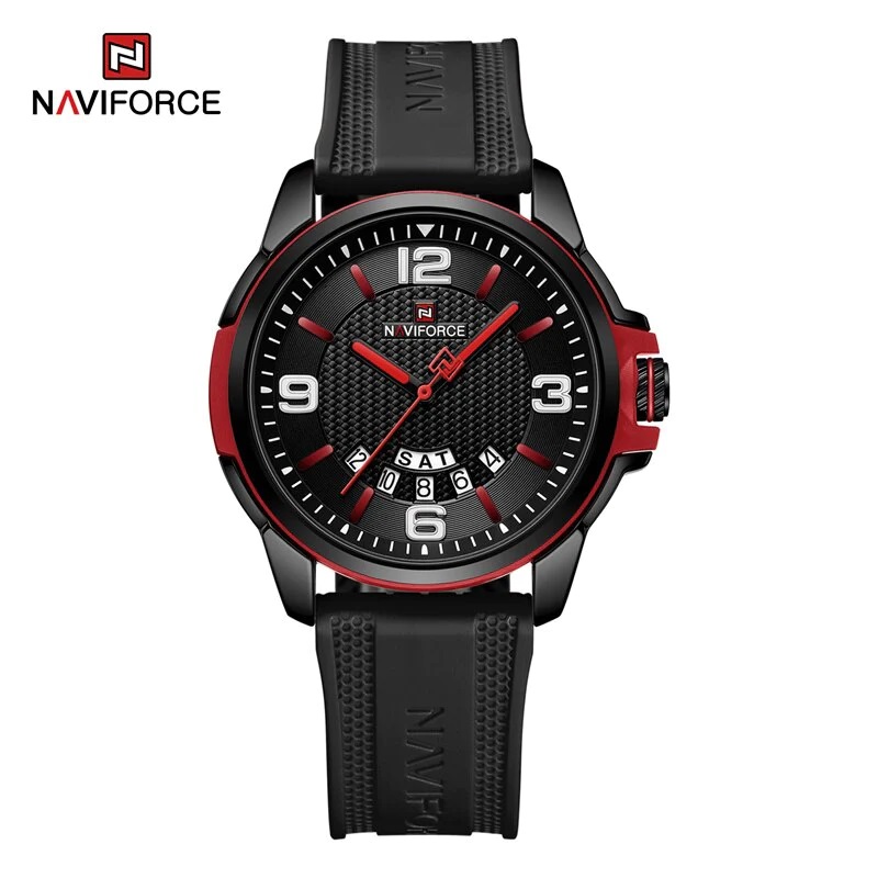 ساعت مچی مردانه نیوی فورس مدل NAVIFORCE 9215 مشکی قرمز
