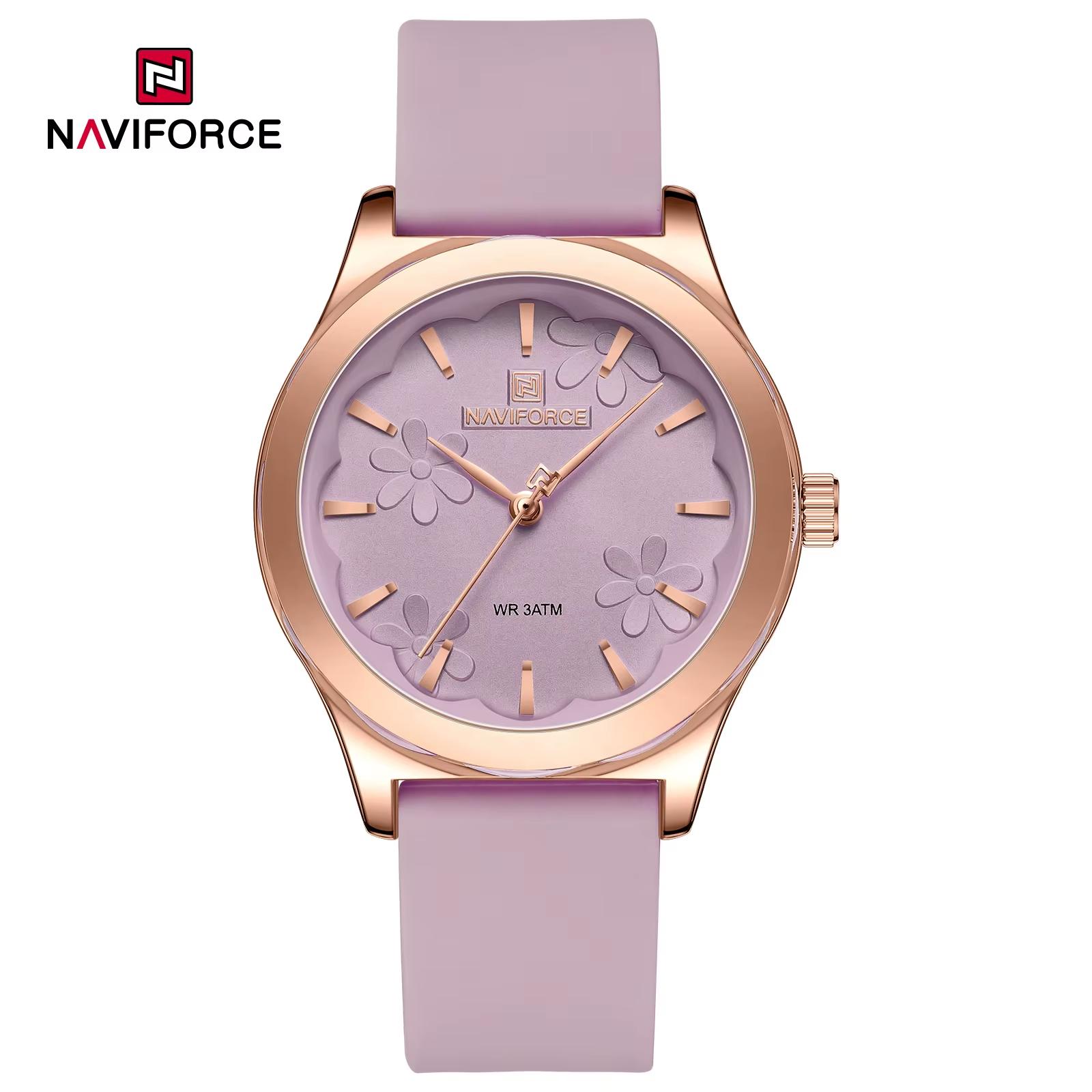 ساعت مچی زنانه نیوی فورس مدل NAVIFORCE 5051 بنفش