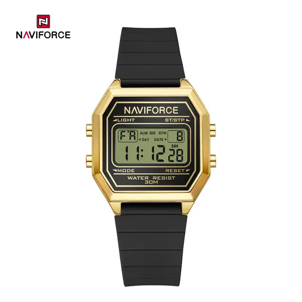 ساعت مچی زنانه نیوی فورس مدل NAVIFORCE 5063 مشکی طلایی