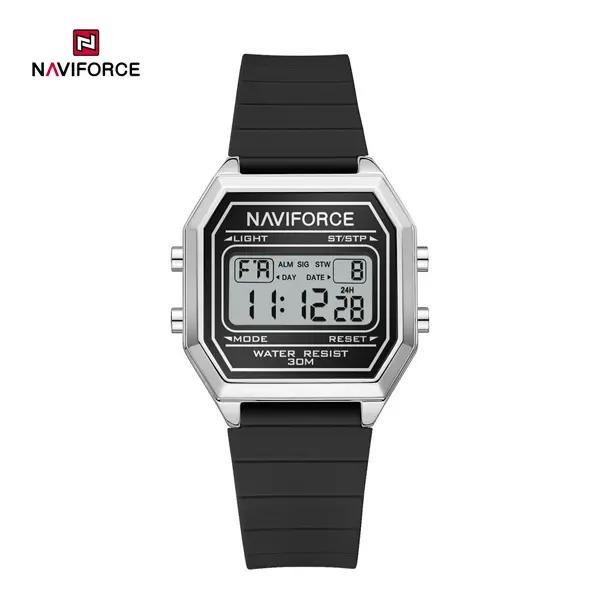 ساعت مچی زنانه نیوی فورس مدل NAVIFORCE 5063 مشکی نقره ای