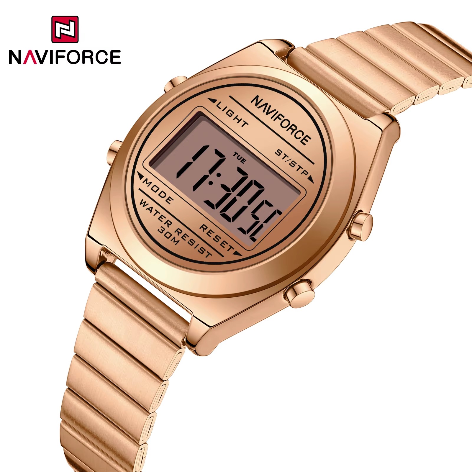 ساعت مچی زنانه نیوی فورس مدل NAVIFORCE 5066 رزگلد