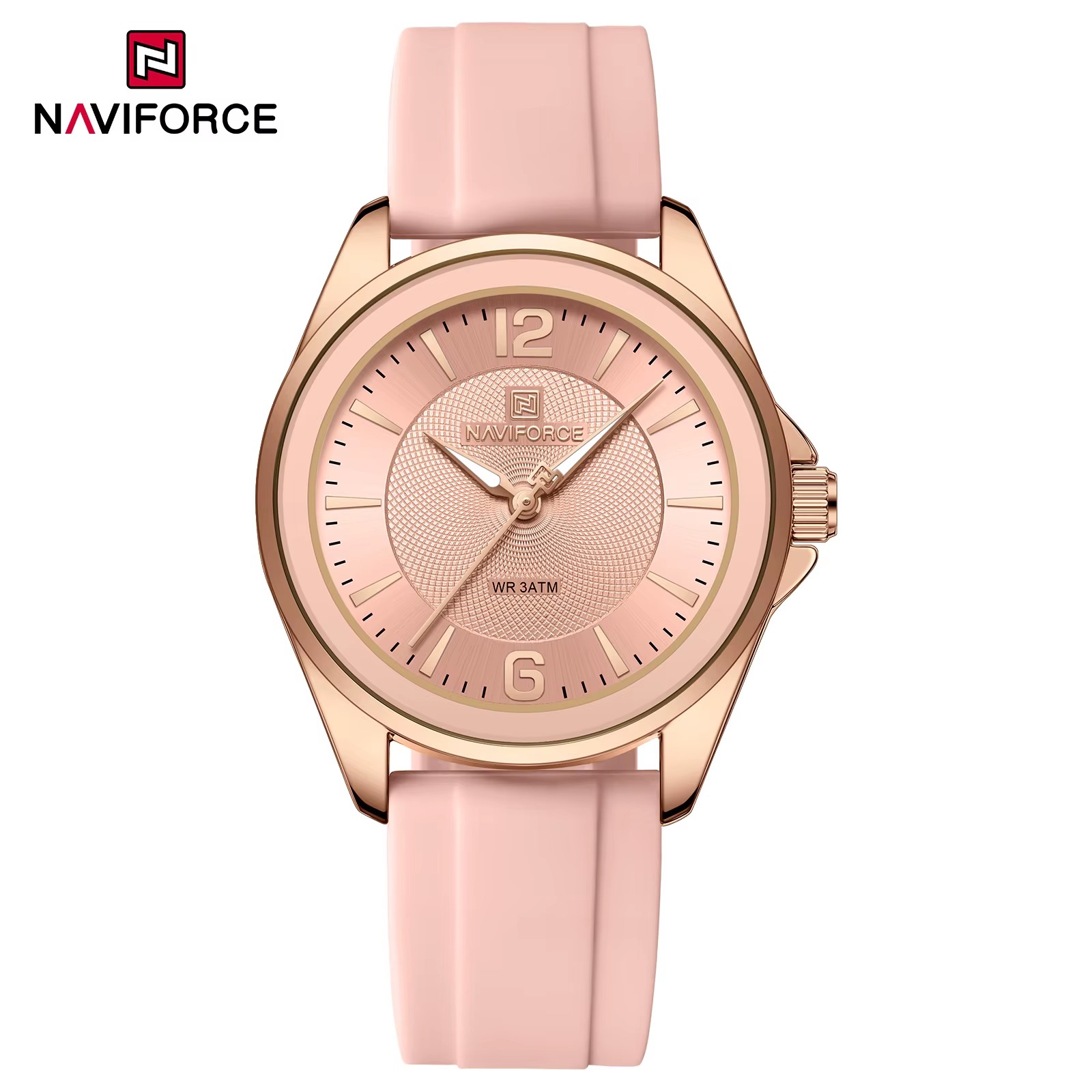 ساعت مچی زنانه نیوی فورس مدل NAVIFORCE 5068 صورتی