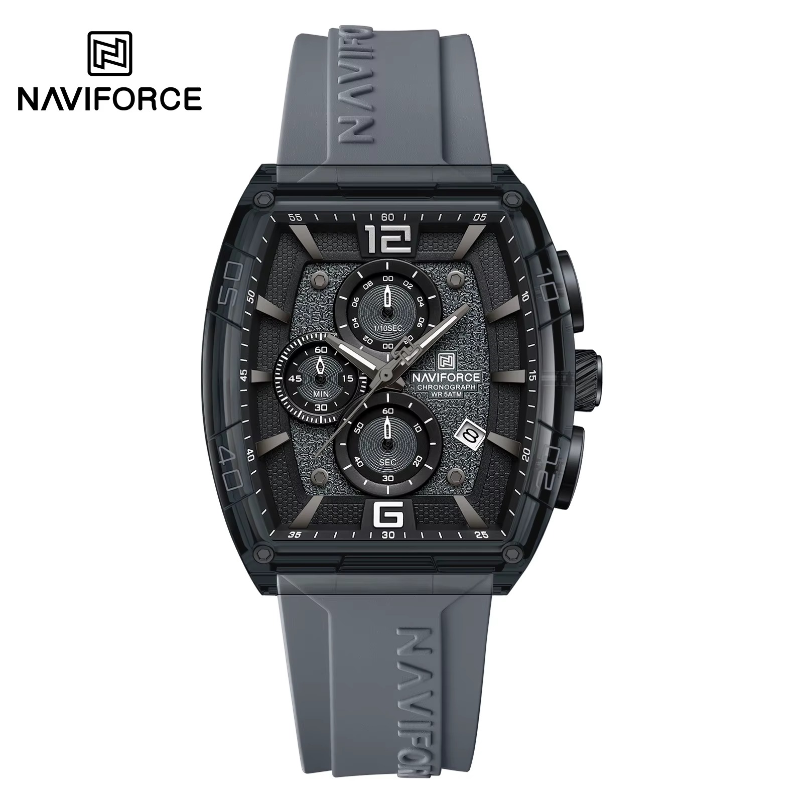 ساعت مچی مردانه نیوی فورس مدل NAVIFORCE 6101 خاکستری