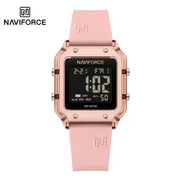ساعت مچی زنانه نیوی فورس مدل NAVIFORCE 6105 صورتی