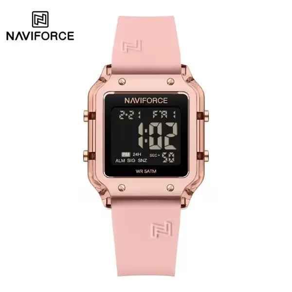 ساعت مچی زنانه نیوی فورس مدل NAVIFORCE 6105 صورتی