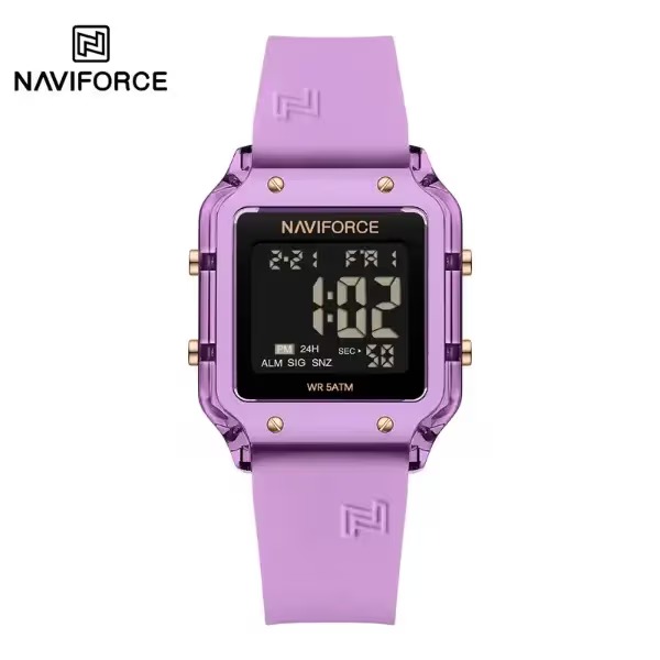 ساعت مچی زنانه نیوی فورس مدل NAVIFORCE 6105 بنفش